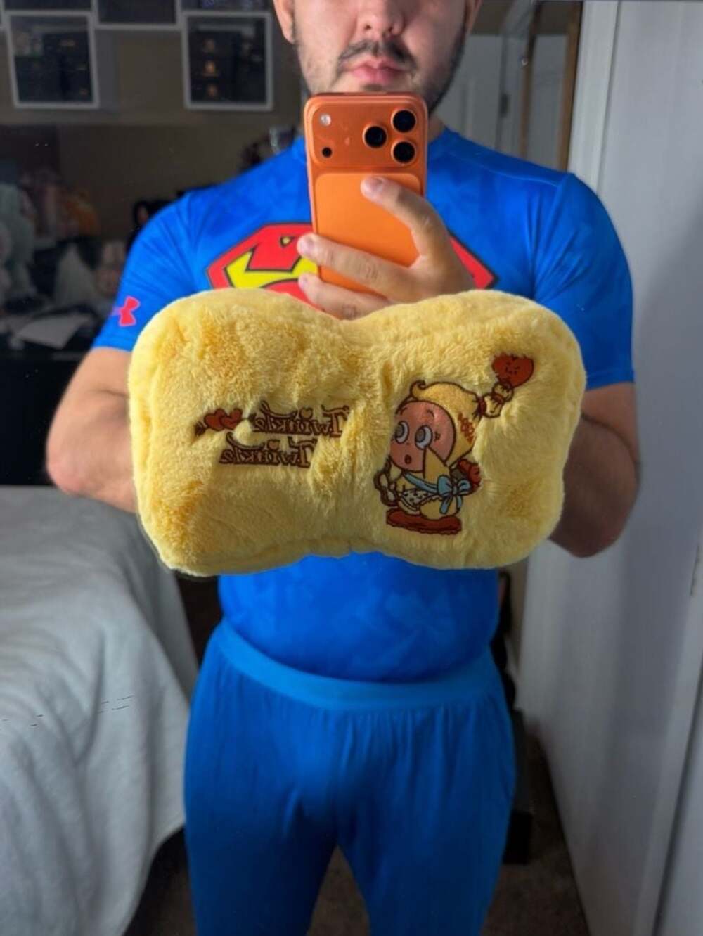 POP MART Twinkle Twinkle Crush On You Series Yellow Plush Neck Pillow